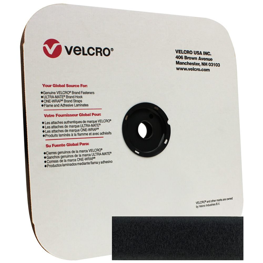 1 inch (25mm) Velcro Loop - Black - Outdoor Textiles 1 inch (25mm) Velcro Loop - Black - Outdoor Textiles