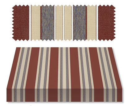Recacril Fantasia Stripes Bara R-430 47-inch Shade / Marine Fabric Recacril Fantasia Stripes Bara R-430 47-inch Shade / Marine Fabric