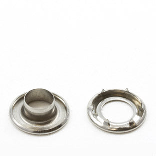 DOT Self-Piercing Rolled Rim Grommet with Spur Washer #3 (20MNS7735000TXG) Stainless Steel 7/16 inch 1-gross