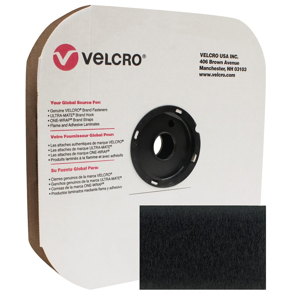 2 inch Velcro P.S. Loop - Black - Outdoor Textiles 2 inch Velcro P.S. Loop - Black - Outdoor Textiles