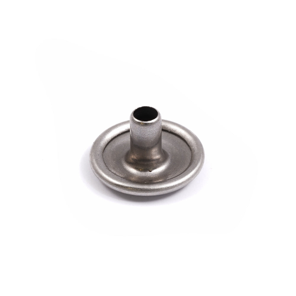 DOT Durable Snap Cap / Open Top Button 93-XN-10135-1U Stainless Steel 100 pack