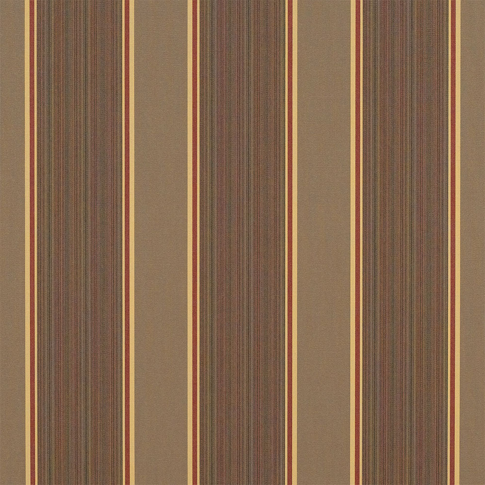 Sample of Sunbrella Eastridge Cocoa 4994-0000 46-Inch Stripes Awning / Shade Fabric