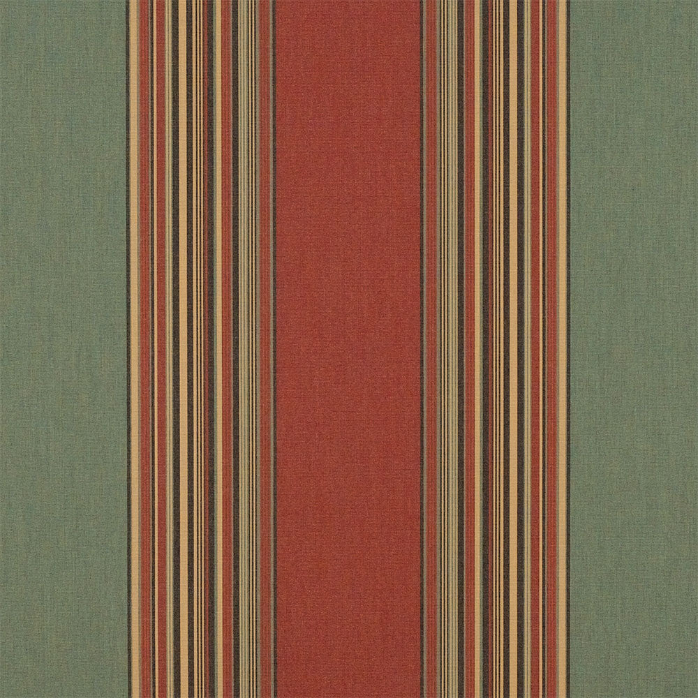 Sample of Sunbrella Vintage Henna / Fern 4969-0000 46-Inch Stripes Awning / Shade Fabric Sample of Sunbrella Vintage Henna / Fern 4969-0000 46-Inch Stripes Awning / Shade Fabric
