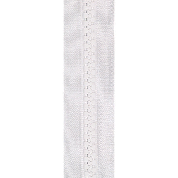YKK Vislon #5 Zipper Chain - White YKK Vislon #5 Zipper Chain - White
