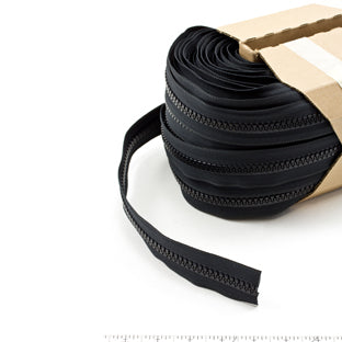 YKK Vislon Chain #10VF 11/16 inch Tape Black - Full Rolls Only (109 yards) YKK Vislon Chain #10VF 11/16 inch Tape Black - Full Rolls Only (109 yards)