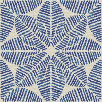 Sample of Outdura Palmetto Azure 1832 Modern Textures Collection - Reversible Upholstery Fabric Sample of Outdura Palmetto Azure 1832 Modern Textures Collection - Reversible Upholstery Fabric