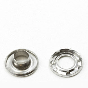DOT Self-Piercing Rolled Rim Grommet with Spur Washer #2 (20MNS7725000TXG) Stainless Steel 3/8 inch 1-gross