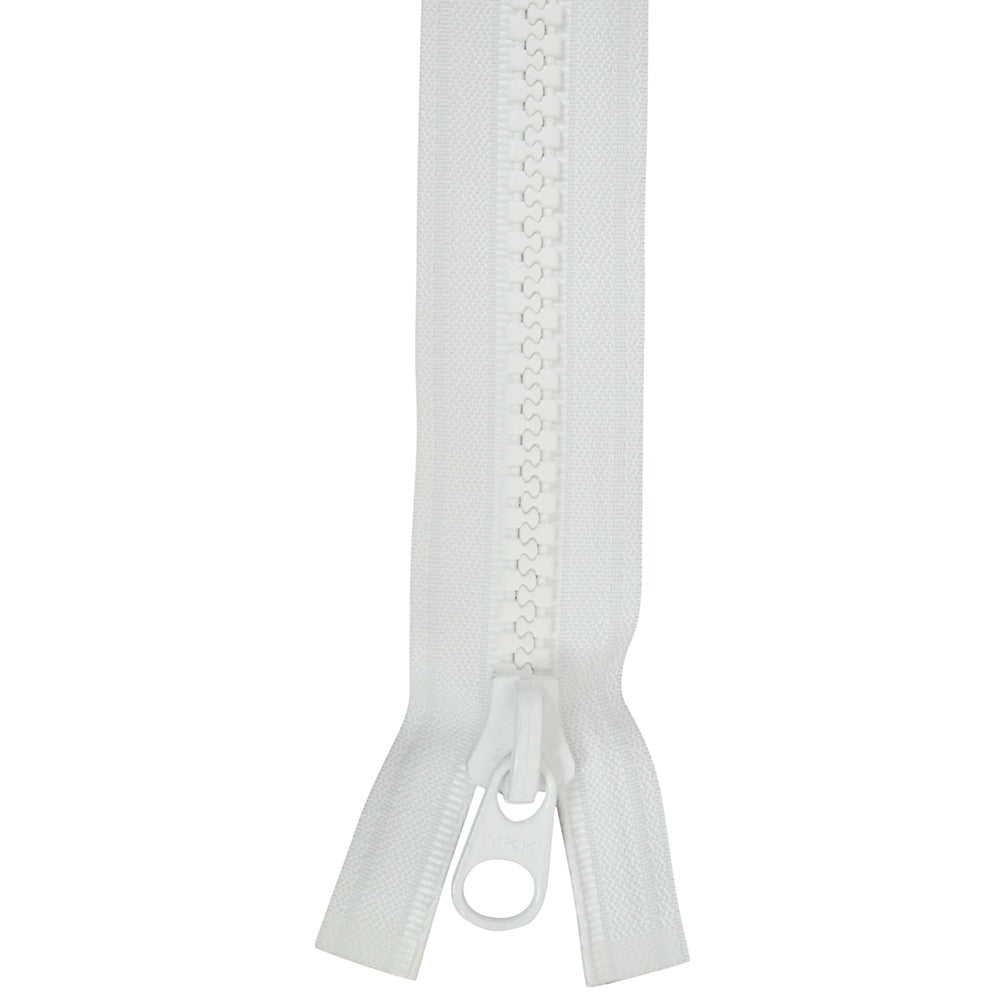 YKK Vislon #10 Zipper 30 inch - White YKK Vislon #10 Zipper 30 inch - White
