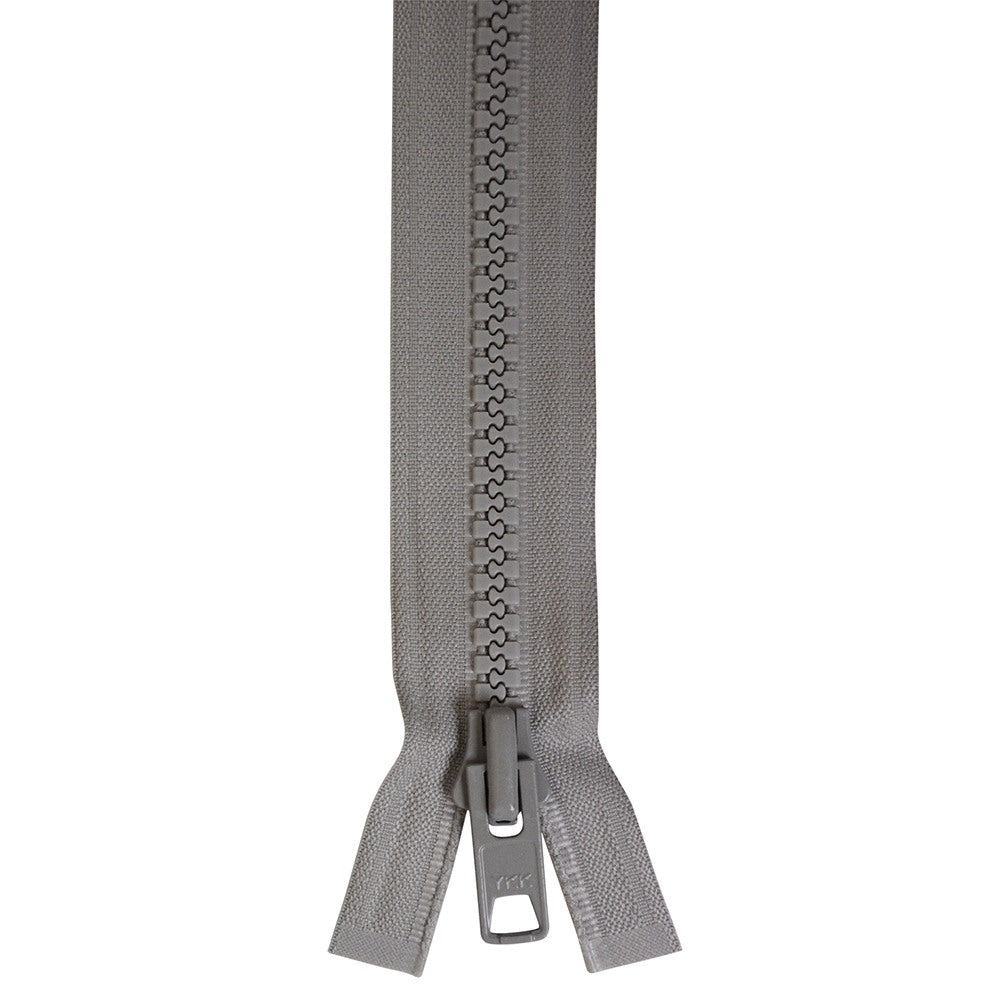 YKK Vislon #10 Lock Slide Zipper - 48-inch - Grey YKK Vislon #10 Lock Slide Zipper - 48-inch - Grey