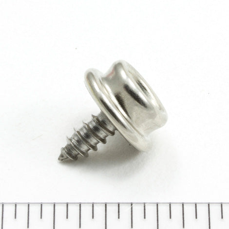DOT Durable Screw Stud 93-X8-103934-1A Nickel-Plated Brass / Stainless Steel Screw 3/8 inch 100 pack