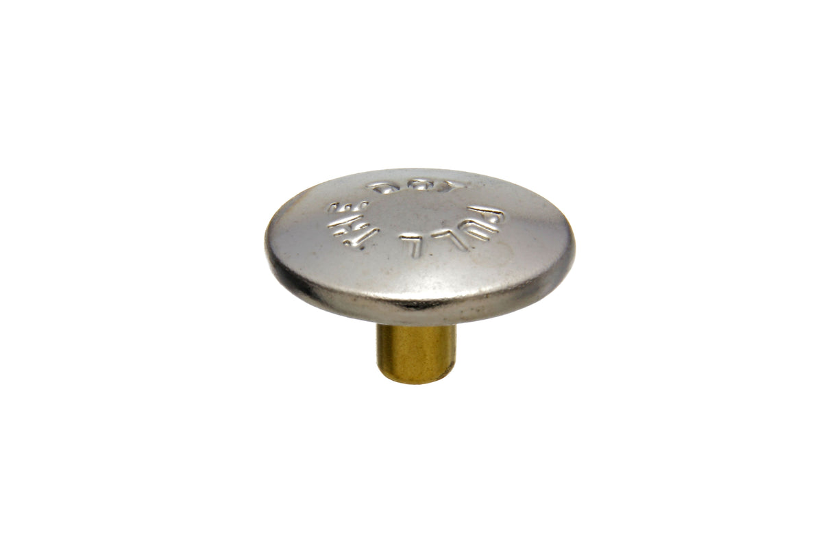 Pull-the-DOT Cap 92-XE-18103-A1A Nickel-Plated Brass 1/4 inch 100 pack