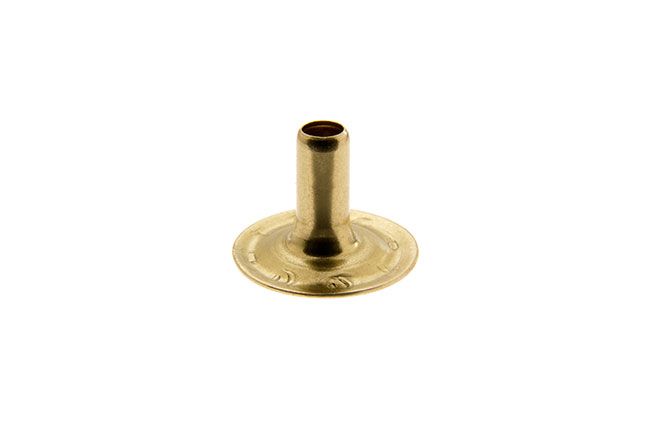 DOT Durable and Pull-the-DOT Post 93-BS-10414--1D Bright Brass 3/8 inch 100 pack