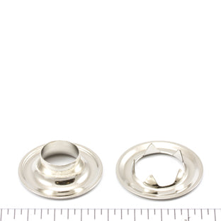 DOT Grommet with Tooth Washer #2 (20007T251831TXG) Nickel-Plated Brass 3/8 inch 1-gross