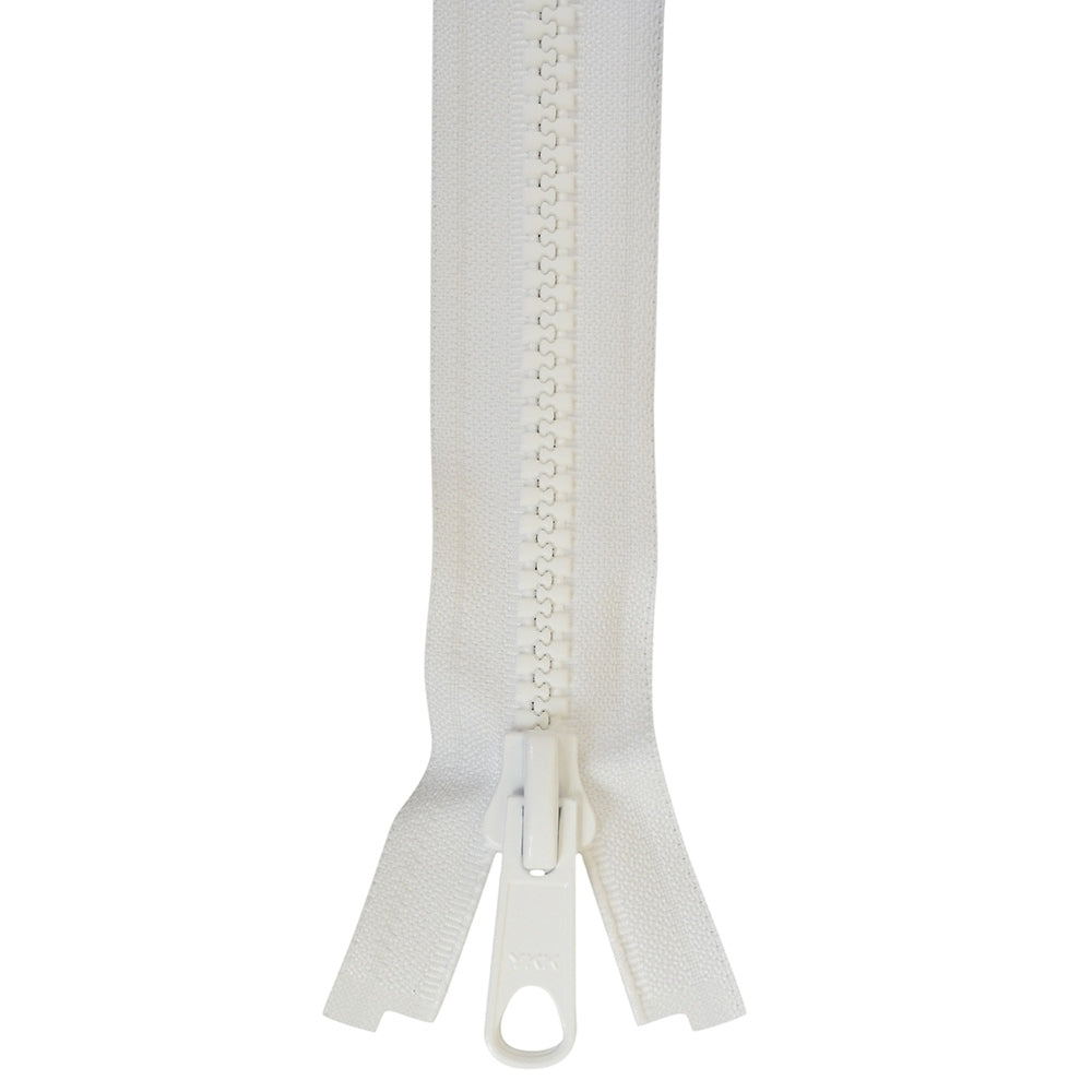 YKK Vislon #8 Lock Slide Zipper - 36 inch - White YKK Vislon #8 Lock Slide Zipper - 36 inch - White