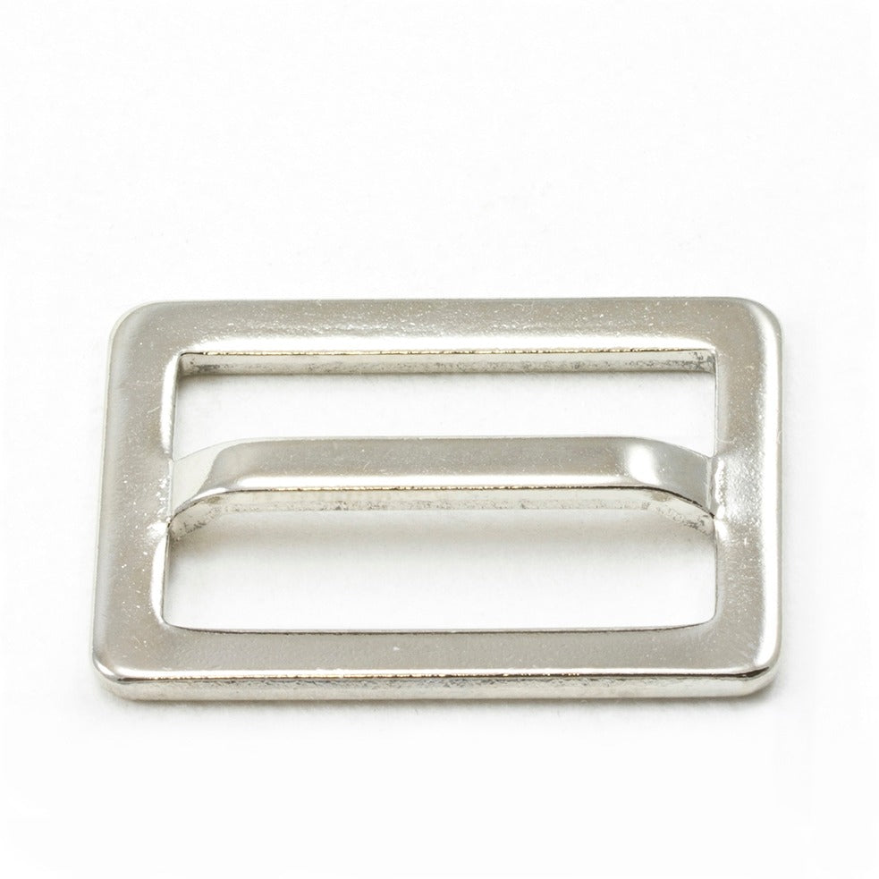 Adjuster Buckle 1 Inch Nickel-Plated Brass Single Bar #100
