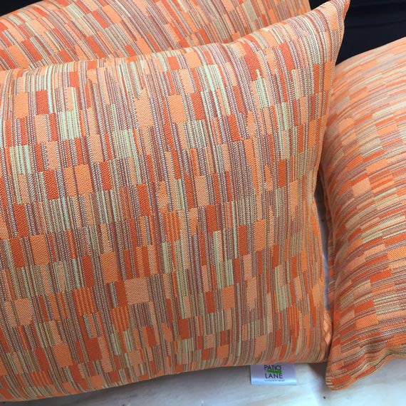 Sunbrella by Mayer Collage Tiger Lily 417-009 Imagine Collection Upholstery Fabric