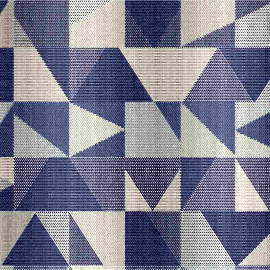 Sample of Outdura Geo Nautical 8804 Ovation 3 Collection - Lofty Blue Upholstery Fabric Sample of Outdura Geo Nautical 8804 Ovation 3 Collection - Lofty Blue Upholstery Fabric