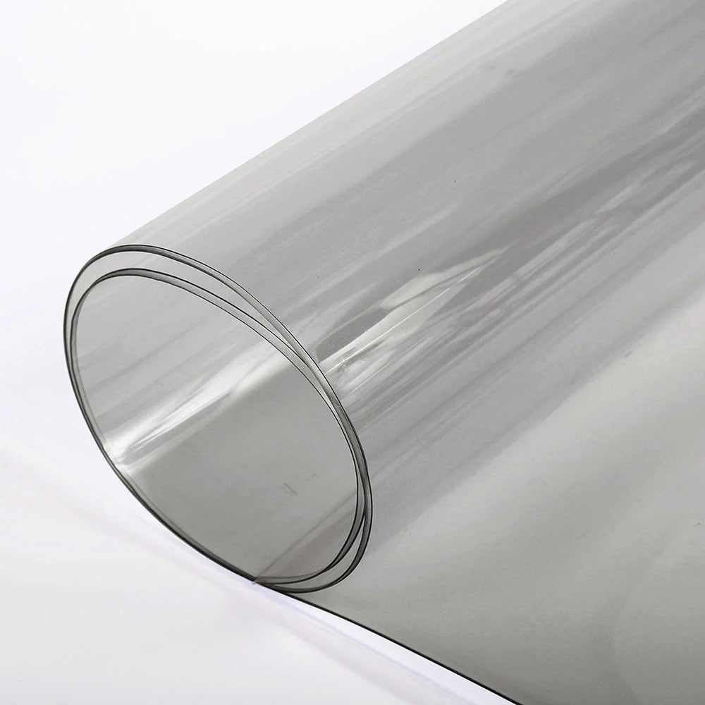 By the Yard - Super 2 Smoke - Clear Vinyl 30 Gauge x 54 inches w/paper Light Smoke By the Yard - Super 2 Smoke - Clear Vinyl 30 Gauge x 54 inches w/paper Light Smoke