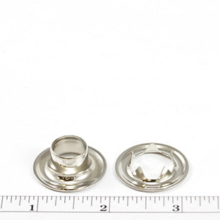 DOT Grommet with Tooth Washer #4 (20007T451831TXG) Nickel-Plated Brass 1/2 inch 1-gross