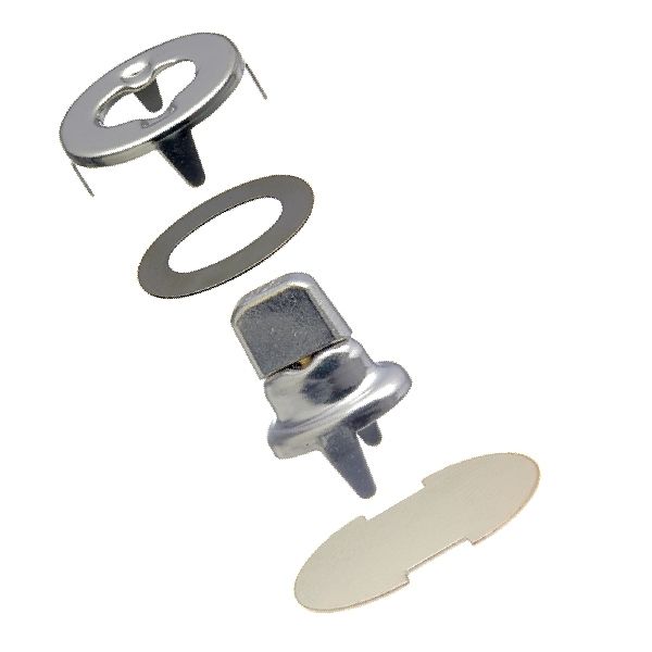 Common Sense Snap Fastener Set - Cloth-to-Cloth (Nickel-Plated Brass) Common Sense Snap Fastener Set - Cloth-to-Cloth (Nickel-Plated Brass)