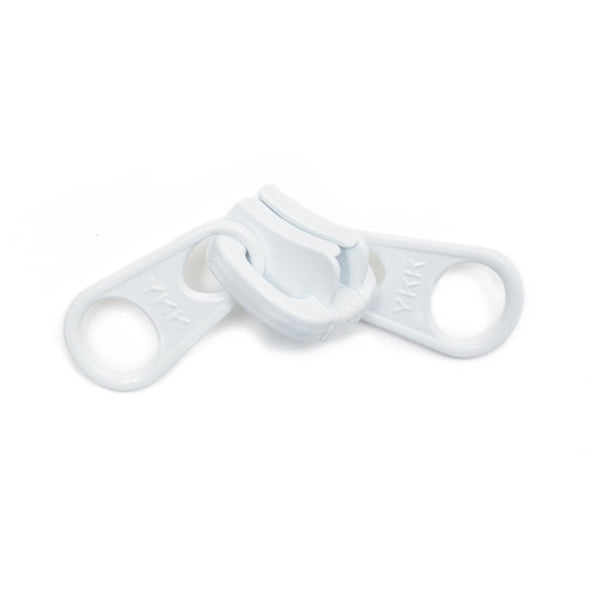 YKK Vislon #10 Non-Lock 2-Tab Slider - White 25 pack YKK Vislon #10 Non-Lock 2-Tab Slider - White 25 pack