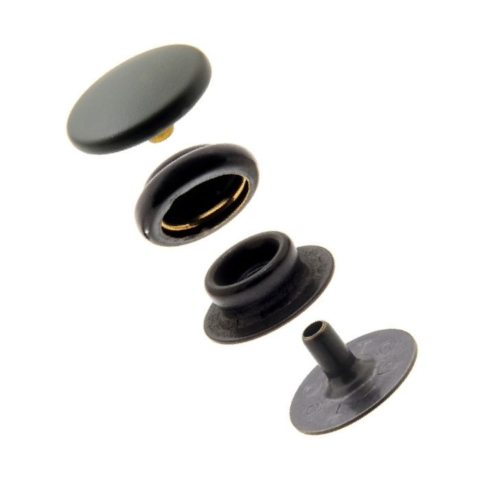 DOT Baby Durable Snap Fastener Set - Cloth-to-Cloth (Matte Black) 0.229 inch Post DOT Baby Durable Snap Fastener Set - Cloth-to-Cloth (Matte Black) 0.229 inch Post