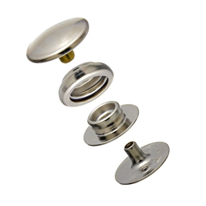 DOT Baby Durable Snap Fastener Set - Cloth-to-Cloth (Nickel-Plated Brass) 0.179 inch Post DOT Baby Durable Snap Fastener Set - Cloth-to-Cloth (Nickel-Plated Brass) 0.179 inch Post
