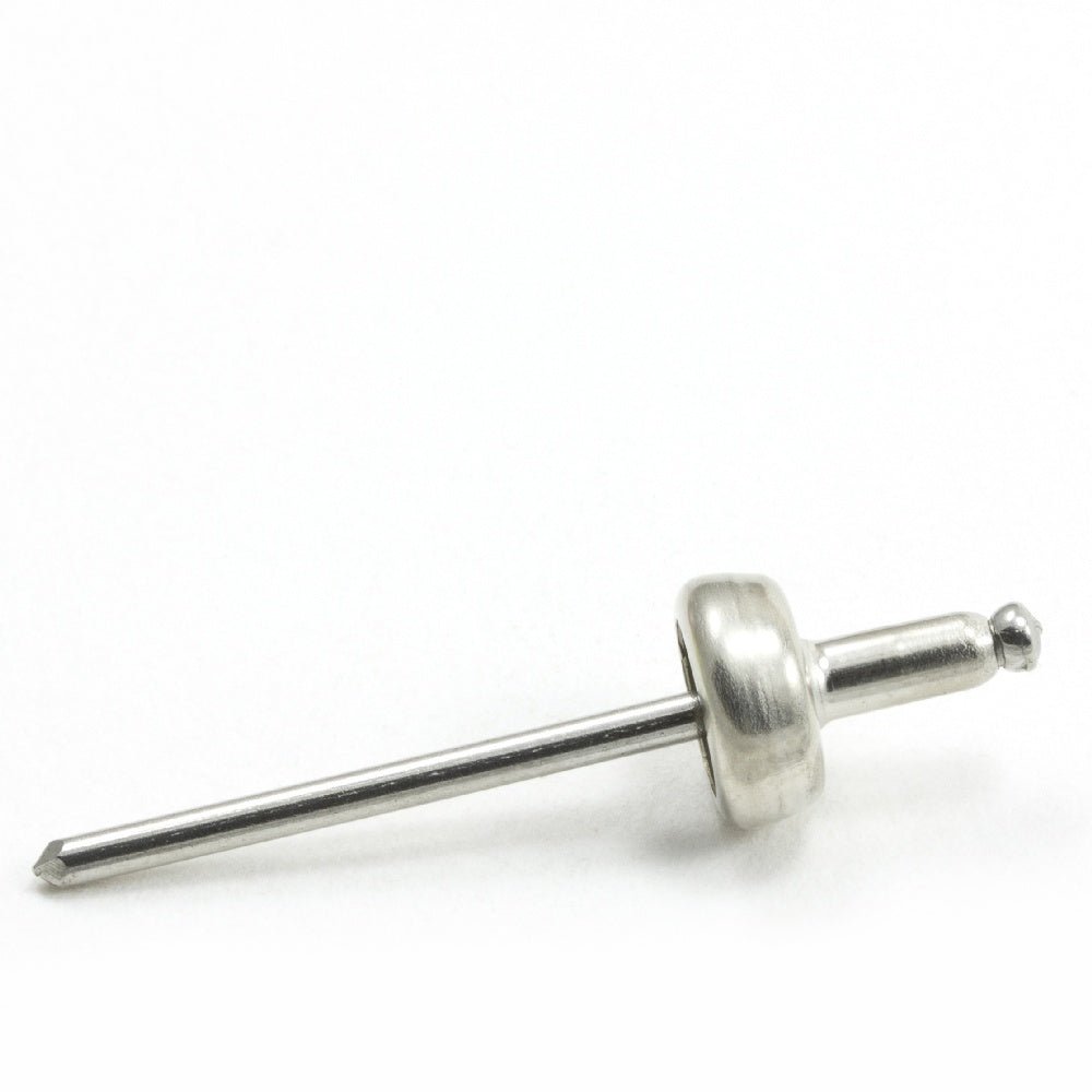 DOT Durable Blind Rivet Stud 93-X8-10314-1A Nickel-Plated Brass / Stainless Steel Mandrel 100 pack DOT Durable Blind Rivet Stud 93-X8-10314-1A Nickel-Plated Brass / Stainless Steel Mandrel 100 pack