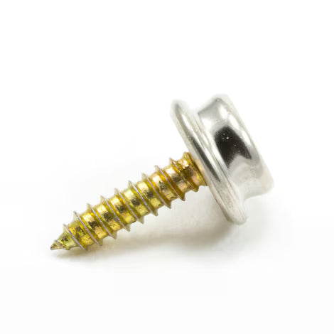 DOT Durable Screw Stud 93-XX-103627-1A Nickel-Plated Brass / Steel Screw 5/8 inch 100 pack DOT Durable Screw Stud 93-XX-103627-1A Nickel-Plated Brass / Steel Screw 5/8 inch 100 pack