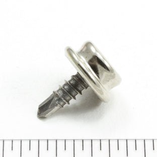 DOT Durable Screw Stud 93 - X8 - 103015 - 2A Nickel - Plated Brass / Stainless Steel Teks Screw 7/16 Inch 1000 pack - Outdoor Textiles