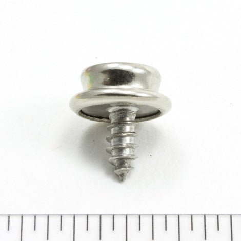 DOT Durable Screw Stud 93-X8-103934-1A Nickel-Plated Brass / Stainless Steel Screw 3/8 inch 100 pack DOT Durable Screw Stud 93-X8-103934-1A Nickel-Plated Brass / Stainless Steel Screw 3/8 inch 100 pack