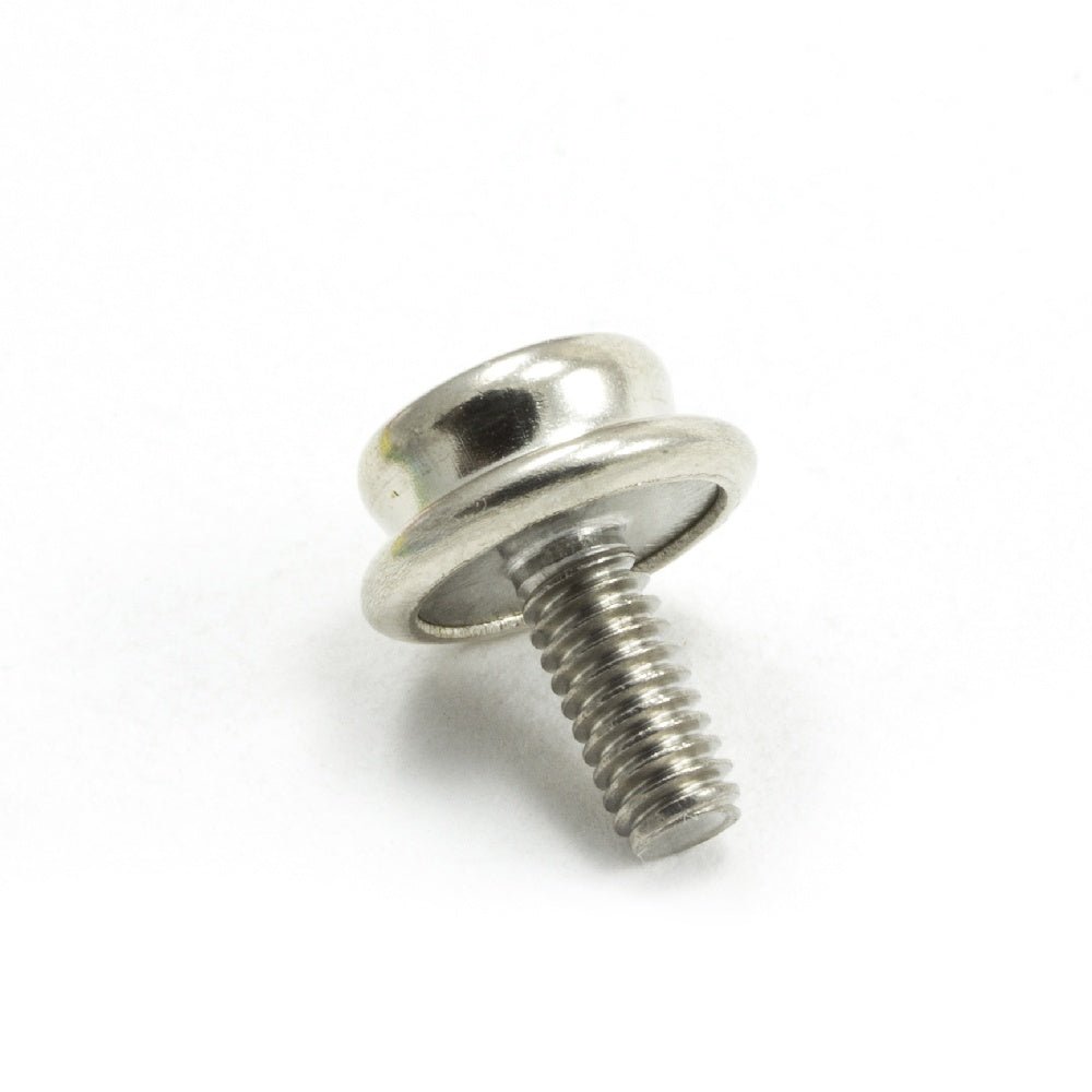 DOT Durable Screw Stud 93-X8-107044-1A Nickel-Plated Brass / Stainless Steel Screw 3/8 inch 100 pack DOT Durable Screw Stud 93-X8-107044-1A Nickel-Plated Brass / Stainless Steel Screw 3/8 inch 100 pack