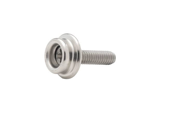 DOT Durable Screw Stud 93-X8-107047-1A Nickel-Plated Brass / #10 Stainless Steel Screw 5/8 inch 100 pack DOT Durable Screw Stud 93-X8-107047-1A Nickel-Plated Brass / #10 Stainless Steel Screw 5/8 inch 100 pack