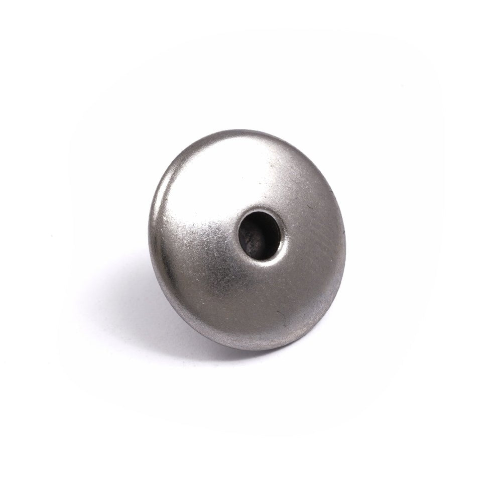 DOT Durable Snap Cap / Open Top Button 93-XN-10135-1U Stainless Steel 100 pack DOT Durable Snap Cap / Open Top Button 93-XN-10135-1U Stainless Steel 100 pack