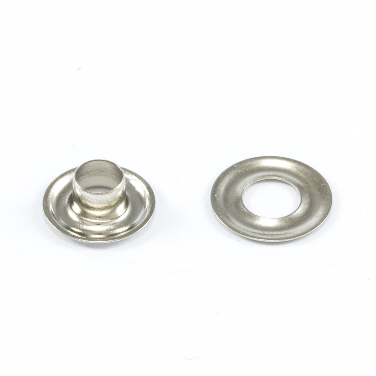DOT Grommet with Plain Washer #00 (201070051831TXG) Nickel-Plated Brass 3/16 inch 1-gross DOT Grommet with Plain Washer #00 (201070051831TXG) Nickel-Plated Brass 3/16 inch 1-gross
