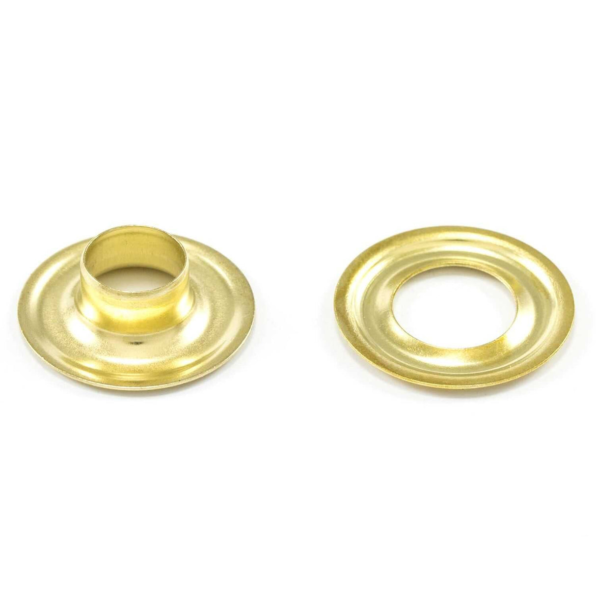 DOT Grommet with Plain Washer #1 (200070150001TXG) Bright Brass 9/32 inch 1-gross DOT Grommet with Plain Washer #1 (200070150001TXG) Bright Brass 9/32 inch 1-gross