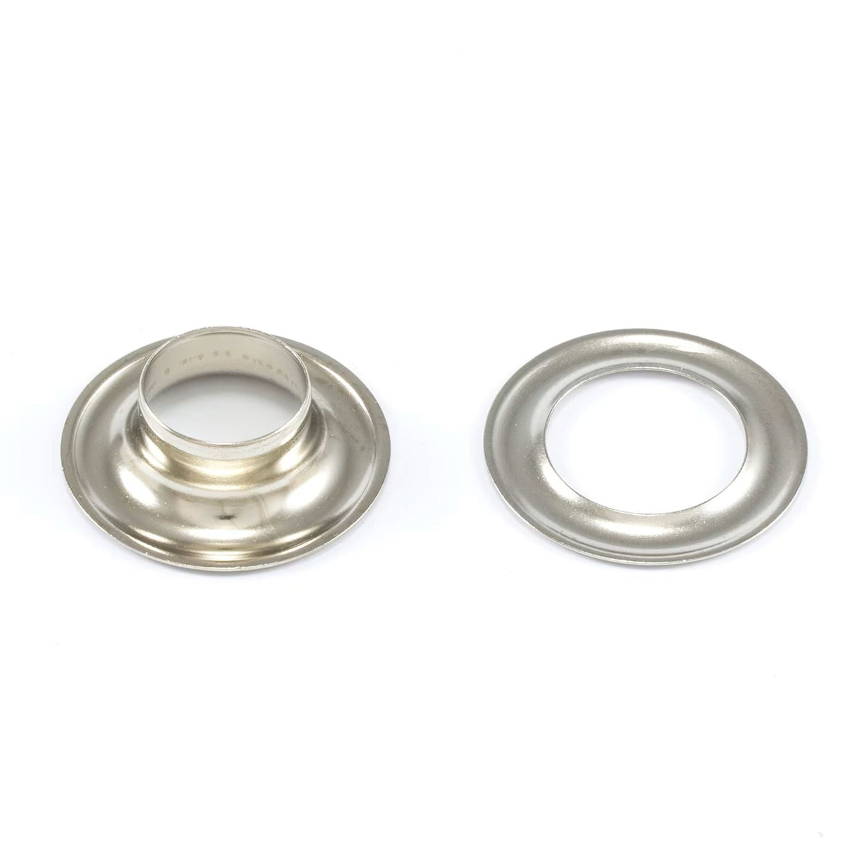 DOT Grommet with Plain Washer #5 (200070551831TXG) Nickel-Plated Brass 5/8 inch 1-gross DOT Grommet with Plain Washer #5 (200070551831TXG) Nickel-Plated Brass 5/8 inch 1-gross