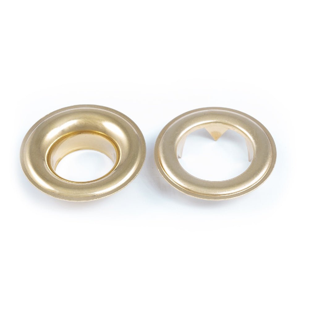 DOT Grommet with Tooth Washer #5 (20-007T550001TXG) Bright Brass 5/8 inch 1-gross DOT Grommet with Tooth Washer #5 (20-007T550001TXG) Bright Brass 5/8 inch 1-gross