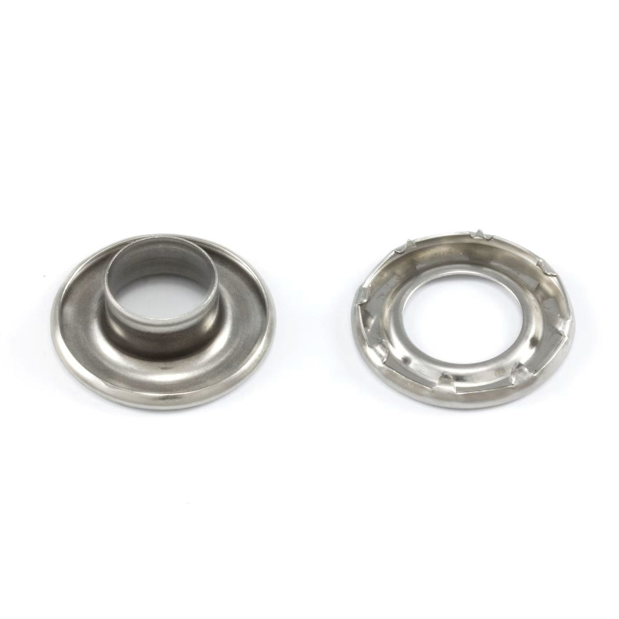 DOT Self-Piercing Rolled Rim Grommet with Spur Washer #4 (20MNS7745000TXG) Stainless Steel 1/2 inch 1-gross DOT Self-Piercing Rolled Rim Grommet with Spur Washer #4 (20MNS7745000TXG) Stainless Steel 1/2 inch 1-gross