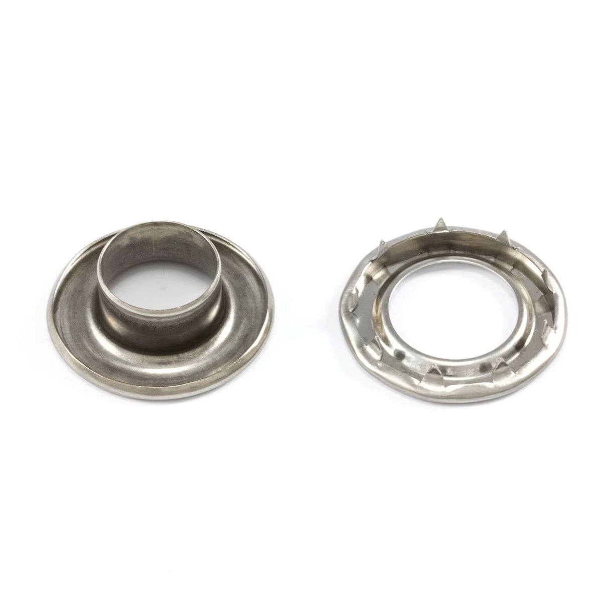 DOT Self-Piercing Rolled Rim Grommet with Spur Washer #5 (20MNS7755000TXG) Stainless Steel 5/8 inch 1-gross DOT Self-Piercing Rolled Rim Grommet with Spur Washer #5 (20MNS7755000TXG) Stainless Steel 5/8 inch 1-gross