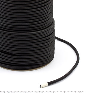 Polypropylene Covered Elastic Cord #M-4 1/4 inches x 300 feet Black