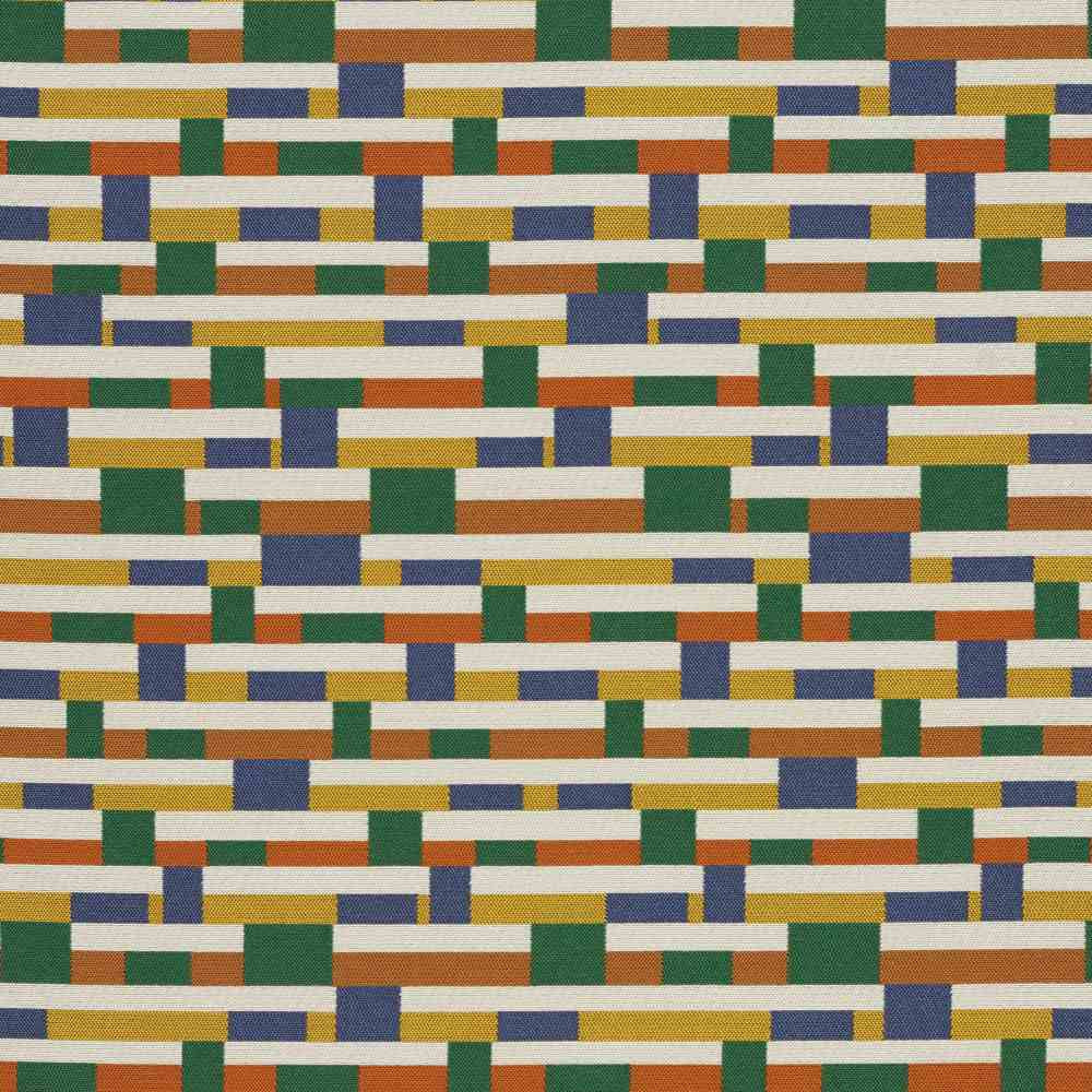 Sample of Sunbrella by Mayer Metal Strips Dreamsicle 434-009 Vollis Simpson Collection Upholstery Fabric Sample of Sunbrella by Mayer Metal Strips Dreamsicle 434-009 Vollis Simpson Collection Upholstery Fabric