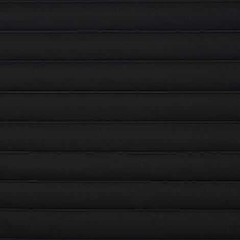 Sample of Causeway Black Roll-n-Pleat Marine Upholstery Fabric