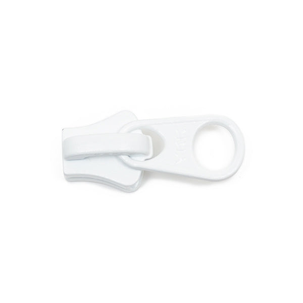 YKK #8 Coil Non-Lock 1-Tab Slider - White 25 pack YKK #8 Coil Non-Lock 1-Tab Slider - White 25 pack