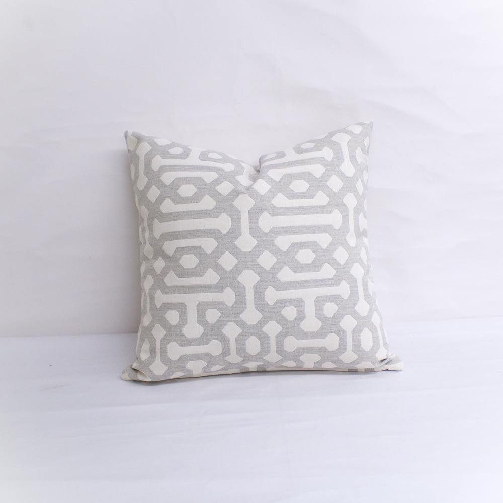 Sunbrella Fretwork Pewter 45991-0002 Elements Collection Upholstery Fabric