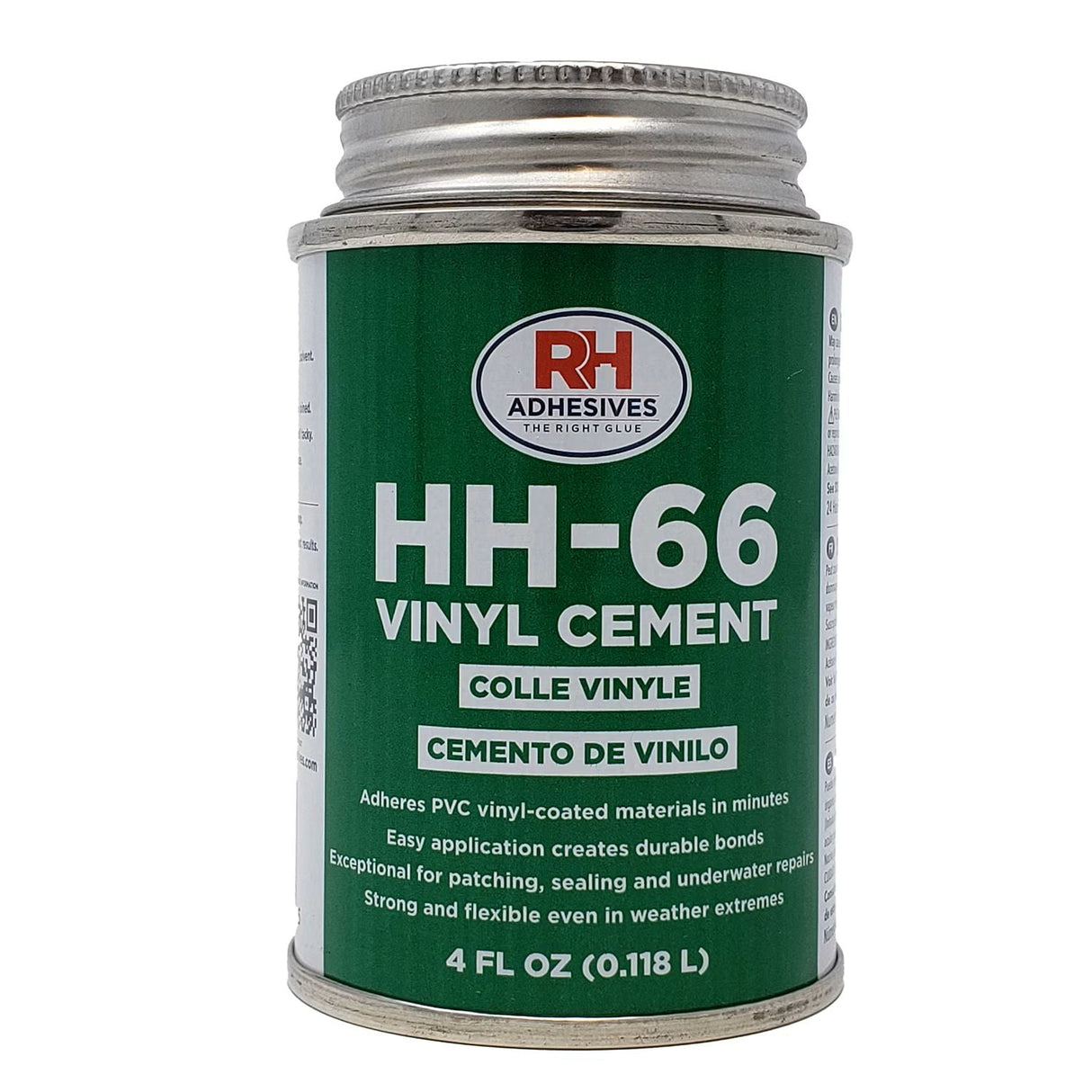 HH-66 Vinyl Cement 4 oz Brushtop Can HH-66 Vinyl Cement 4 oz Brushtop Can