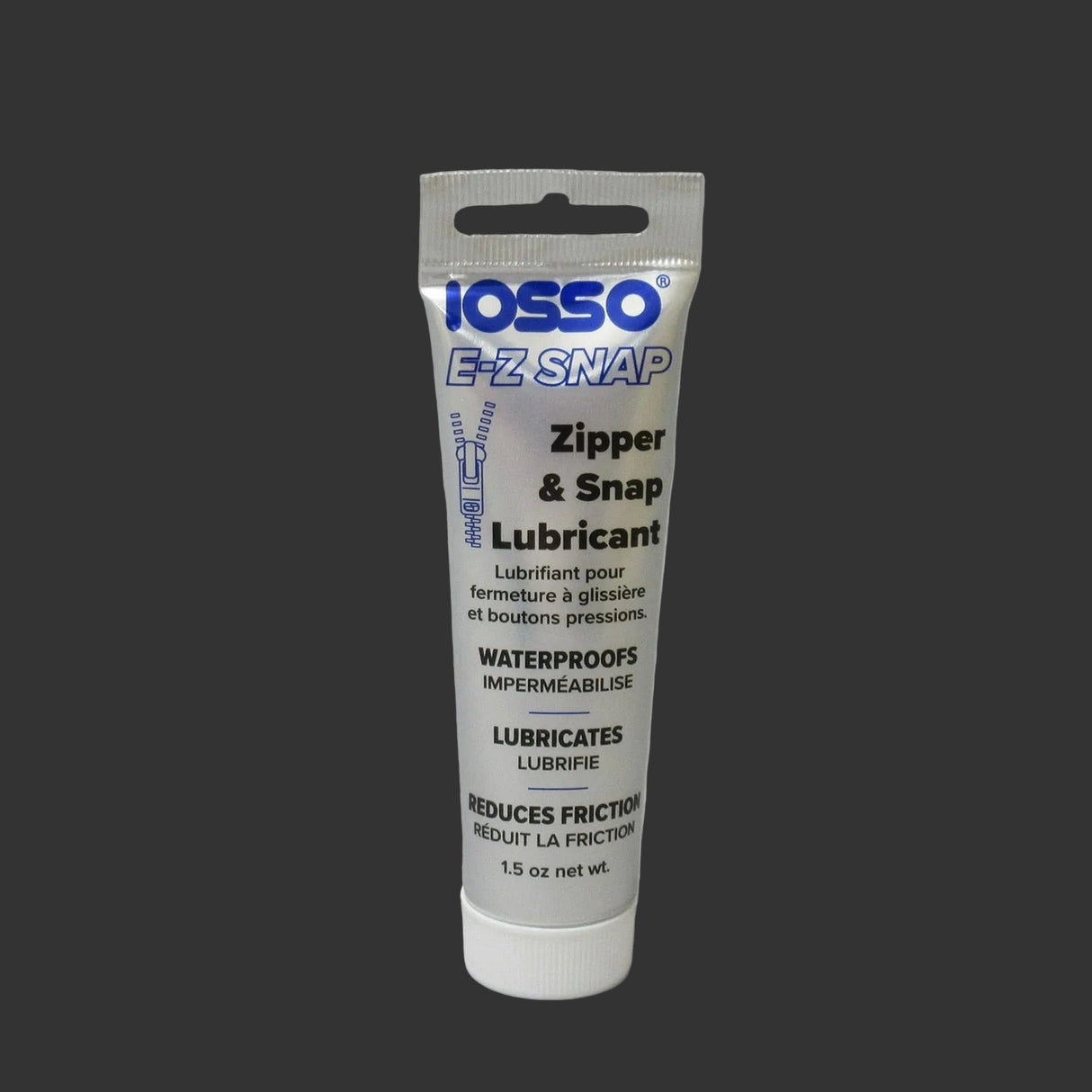 IOSSO E-Z Snap Zipper and Snap Lubricant 1.5 oz. Tube IOSSO E-Z Snap Zipper and Snap Lubricant 1.5 oz. Tube