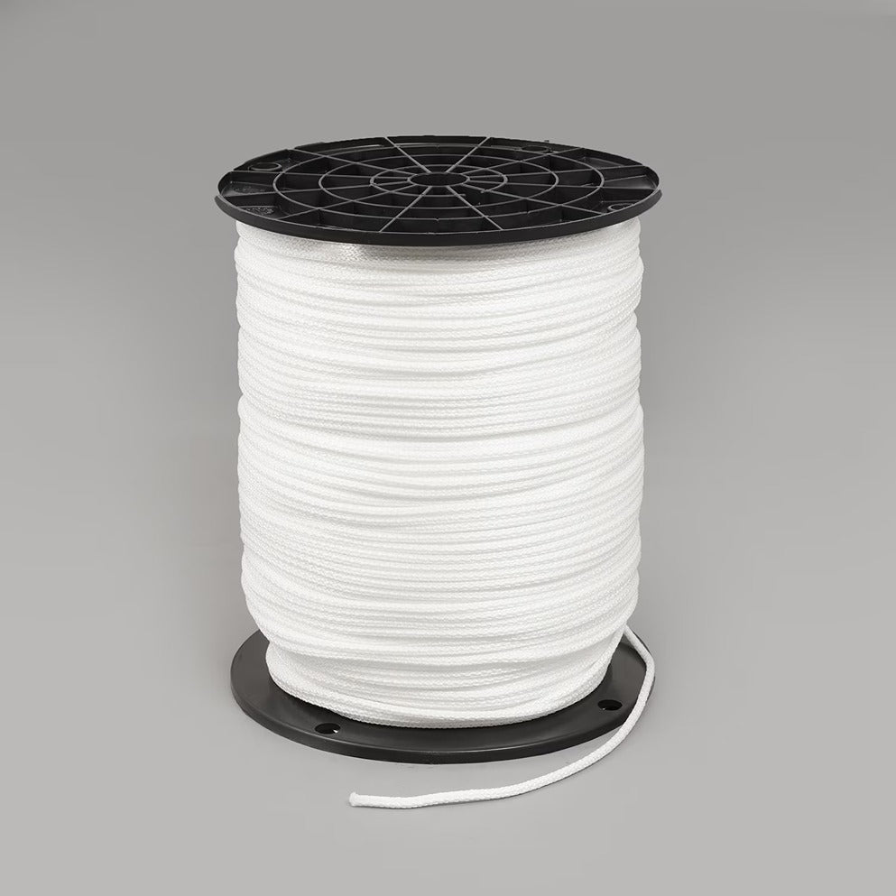 Neobraid Polyester Cord #4 - 1/8 inch x 1000 feet White Neobraid Polyester Cord #4 - 1/8 inch x 1000 feet White
