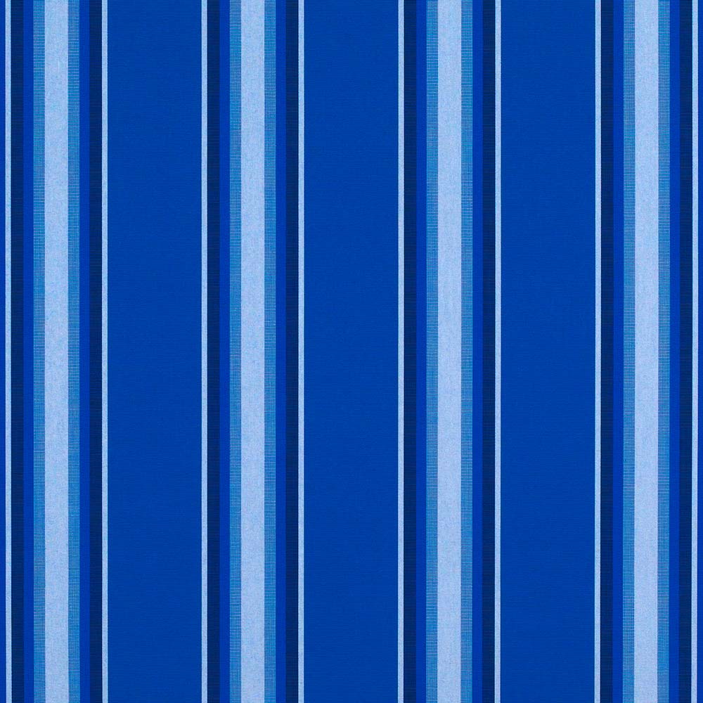 Sample of Sunbrella Pacific Blue Fancy 4755-0000 46-Inch Stripes Awning / Shade Fabric