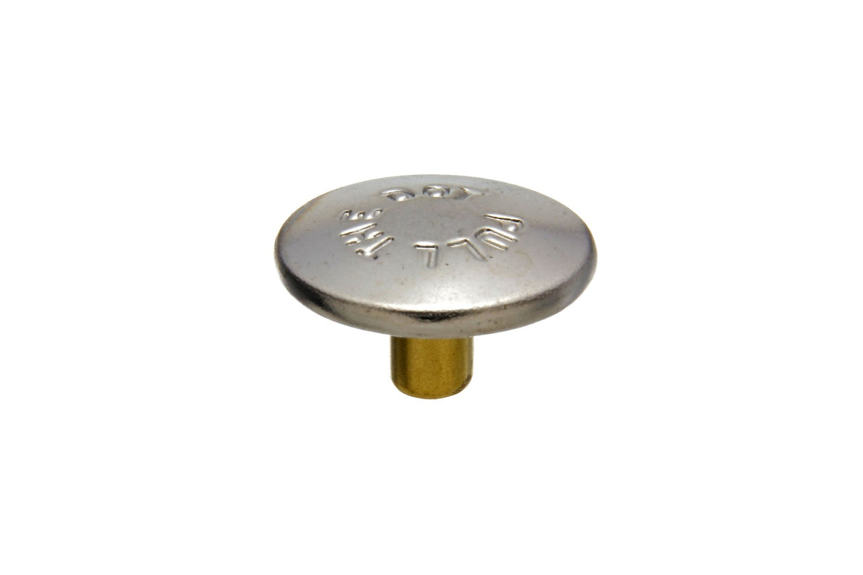 Pull-the-DOT Cap 92-XE-18103-A1A Nickel-Plated Brass 1/4 inch 100 pack Pull-the-DOT Cap 92-XE-18103-A1A Nickel-Plated Brass 1/4 inch 100 pack